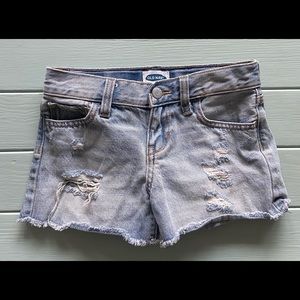 Distressed shorts